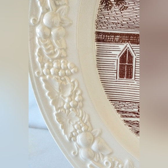 Homer Laughlin Eggshell Theme Plate - 1954/55 - "Mt. Olive Babtist" - Cowpens SC - Picture 4 of 9